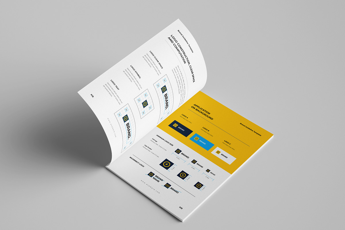 Brand Guideline Template, a Brochure Template by Spark_Creative (Photo 5 of 18)