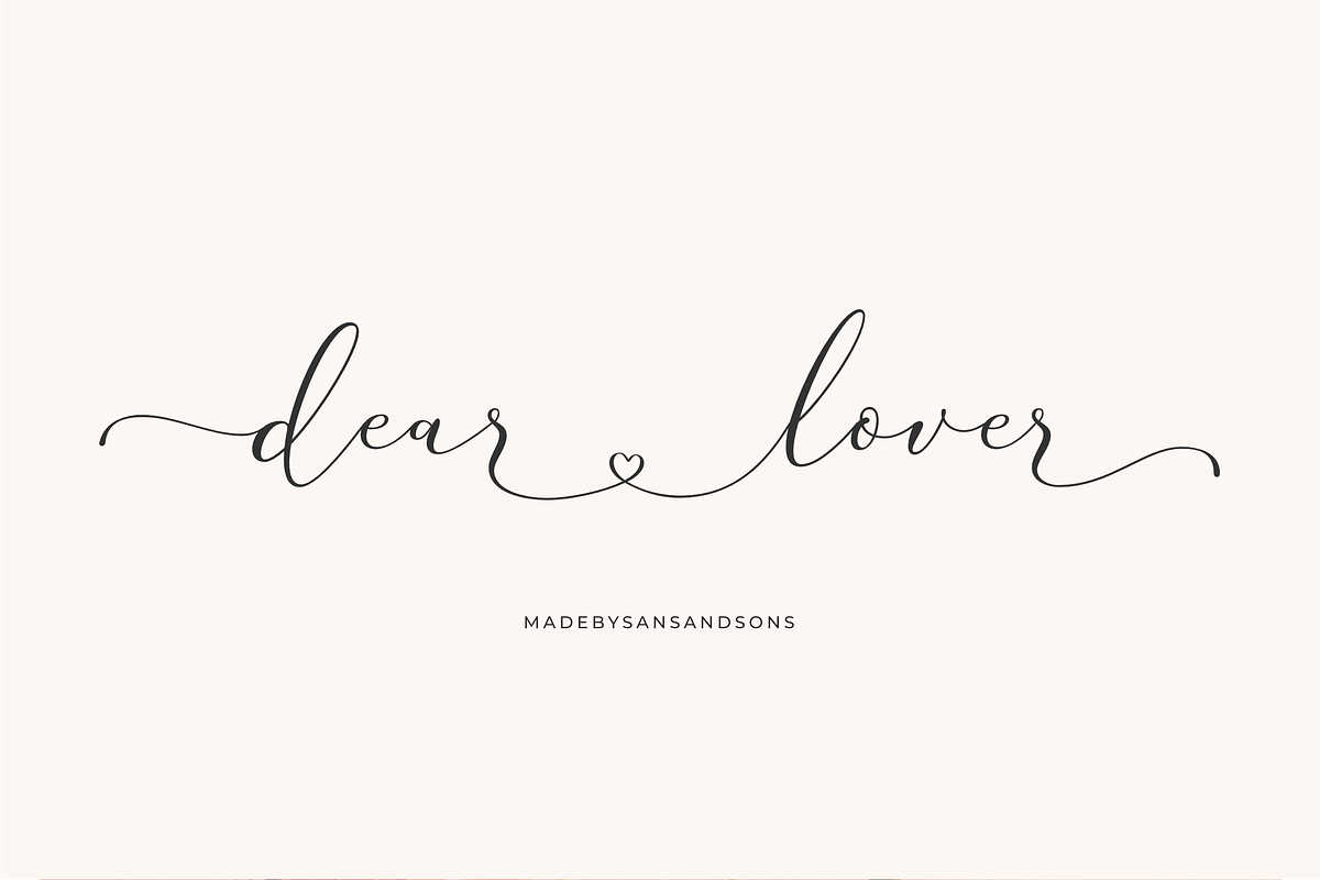 Silver Future - Romantic Script, a Script Font by Sans & Sons (Photo 4 of 7)