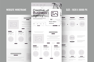 Business Website Wireframe, a Wireframe Template by ContestDesign