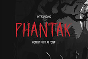 Phantak - Horror Font, a Handwritten Font by Ideal Eksis (Thumbnail 1 of 6)