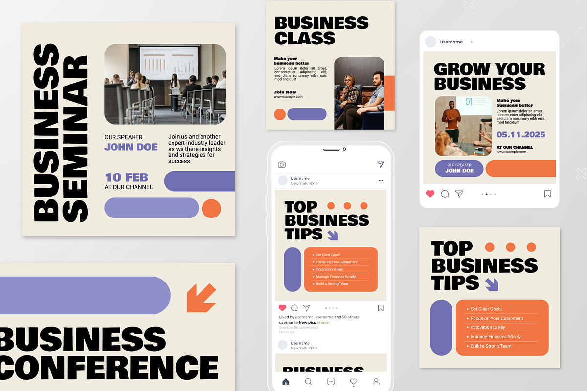 Seminar Business Instagram Post, a Social Media Template by Annora Studio (Photo 2 of 3)