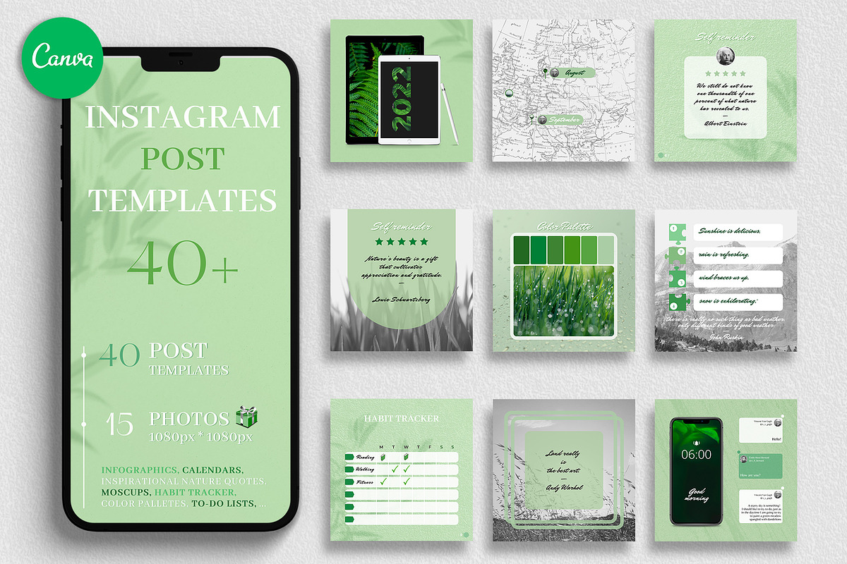 40+ Instagram POST Creator Templates, a Social Media Template by Instancy Design (Photo 1 of 6)