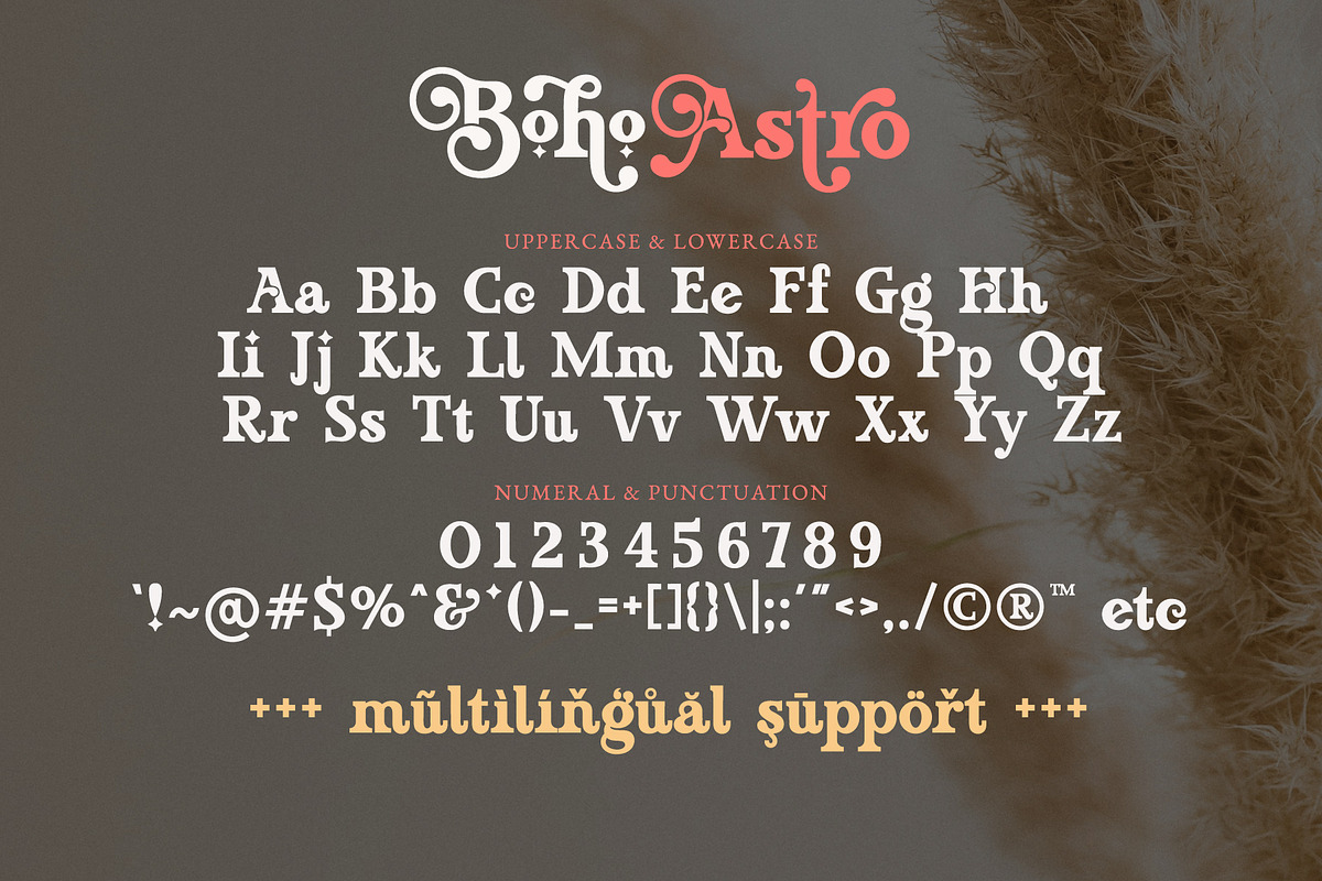 Boho Astro - Vintage Slab Serif, a Slab Serif Font by Airotype (Photo 10 of 13)