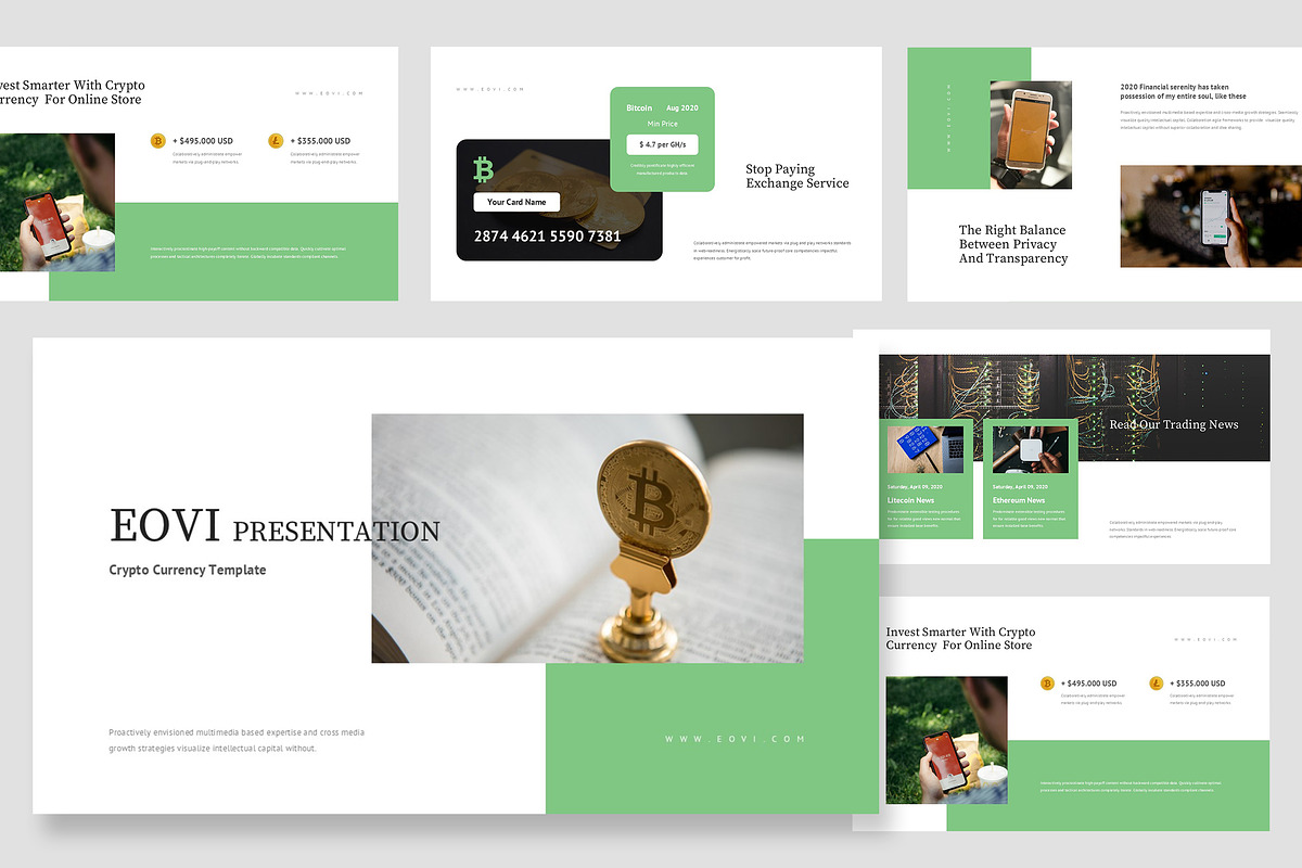 Eovi : Crypto Startup Google Slides, a Presentation Template by Punkl Camp (Photo 1 of 16)