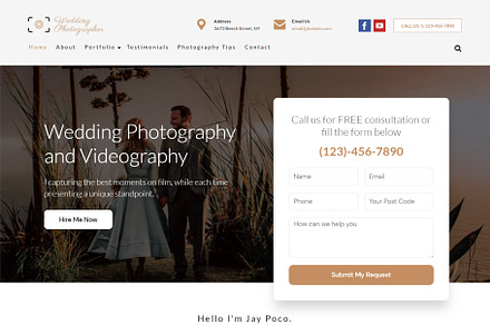 Responsive Wedding WordPress Theme preview 7