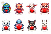 Valentine Animal PNG Clipart Cute, an Animal Illustration by KennedyStudio (Thumbnail 2 of 5)