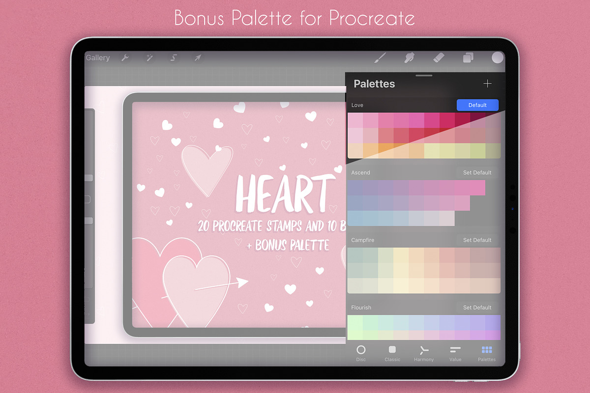Procreate Heart Stamps, a Brush Add-On by SmuffizStudio (Photo 4 of 8)