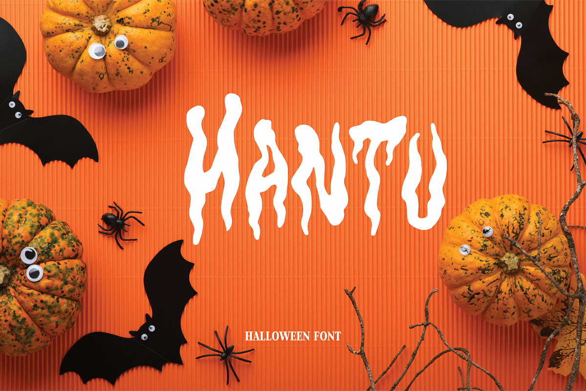 Halloween Horror Fonts | Hantu, a Script Font by Design House (Photo 1 of 3)