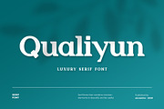 Qualiyun Luxury Serif Font, a Serif Font by UICreative (Thumbnail 1 of 5)