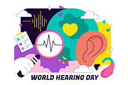 10 World Hearing Day Illustration, a Healthcare Illustration by denayunebgt (Thumbnail 4 of 4)