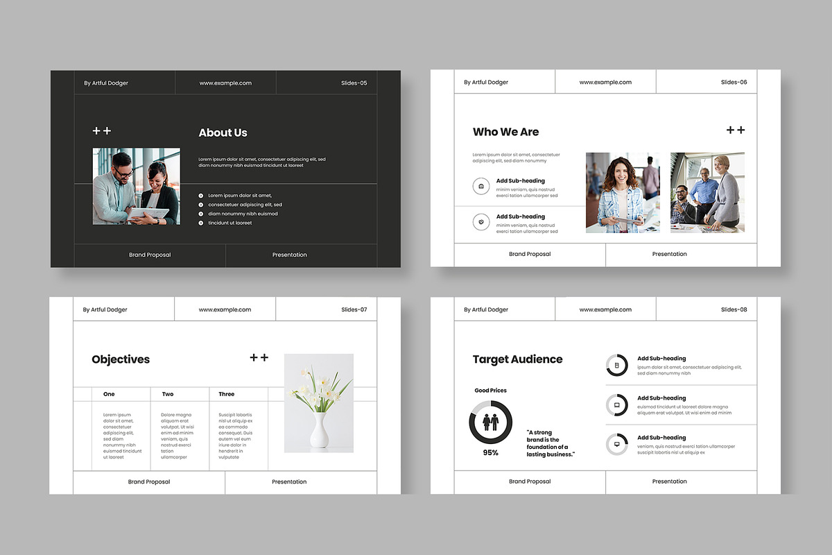 Brand Proposal Presentation Template, a Presentation Template by MightyDesign (Photo 3 of 8)