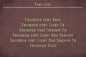 Engineer Modern Label Typeface