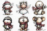 Whimsical Winter Clipart, an Illustration by Craft Nest (Thumbnail 5 of 6)