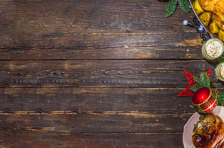 Festive Christmas dinner table, a Food & Drink Photo by Rimma