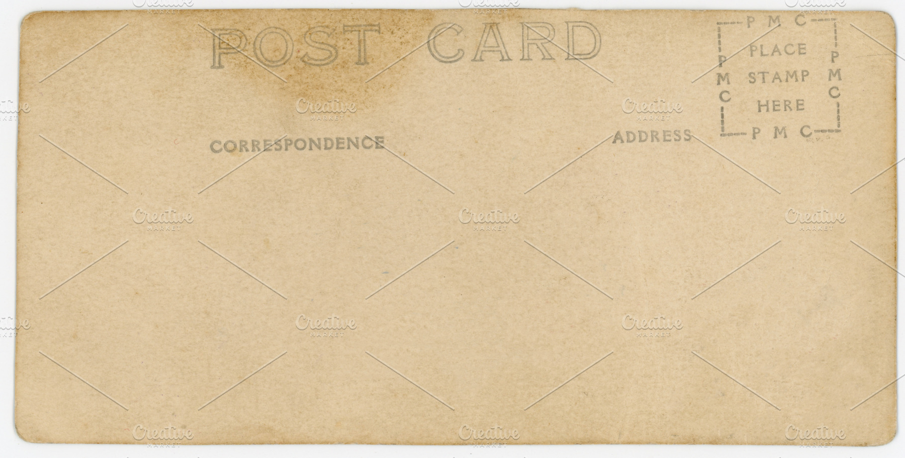 vintage blank post card, a Photo by WorldOfPhotos