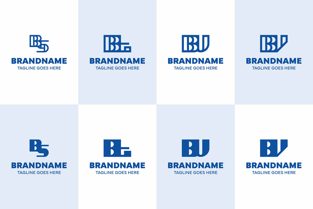 Letters BS BT BU BV Monogram Logo, a Branding & Logo Template by Pray Art Design Studio (Photo 1 of 2)
