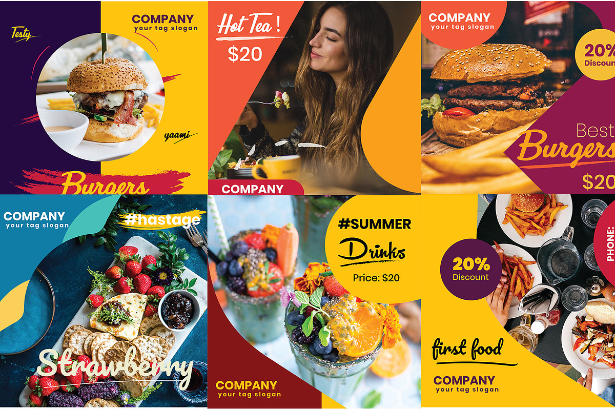 Food Instagram Promotional Template, a Social Media Template by RiveupDigital (Photo 1 of 2)