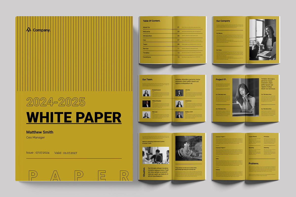 White Paper Layout, a Brochure Template by ContestDesign (Photo 1 of 4)
