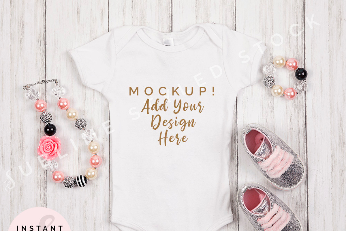 Onesie Mockup Bundle, Baby Bodysuit, an Apparel Mockup by SUBLIME Styled Stock (Photo 5 of 17)