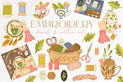 Embroidery lover clipart set, an Object Illustration by Yelloo Fish (Thumbnail 1 of 10)