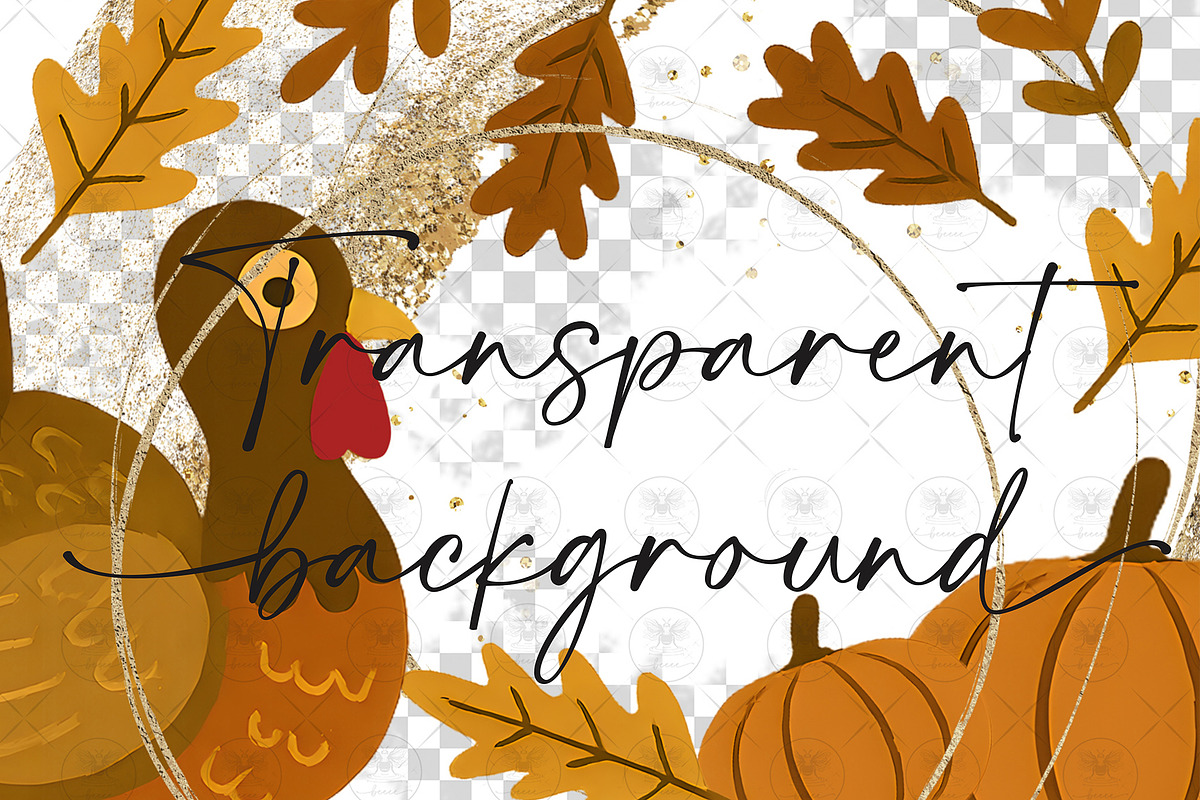 Cute Thanksgiving Turkey Pumpkin Cli, an Illustration by BigCakeBee (Photo 2 of 4)
