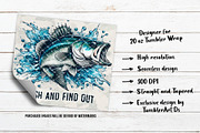 Fish And Find Out Tumbler Wrap, a Pattern Graphic by TumblerArtDS (Thumbnail 3 of 3)