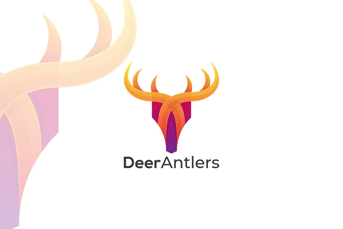 Deer Gradient Colorful Style., a Branding & Logo Template by ModalTampang