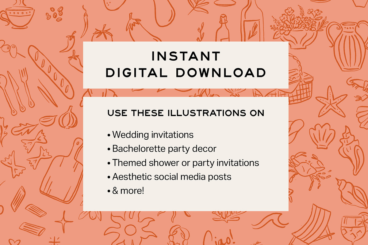 La Dolce Vita Italian Element Bundle, an Illustration by Claire Emery Designs (Photo 6 of 6)