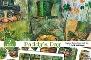 St. Patrick's Day Half Junk Journal, a Background Graphic by Fine Purple Elephant (Thumbnail 1 of 5)