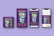 Laundry Service Flyer, a Flyer Template by herutage (Thumbnail 3 of 4)
