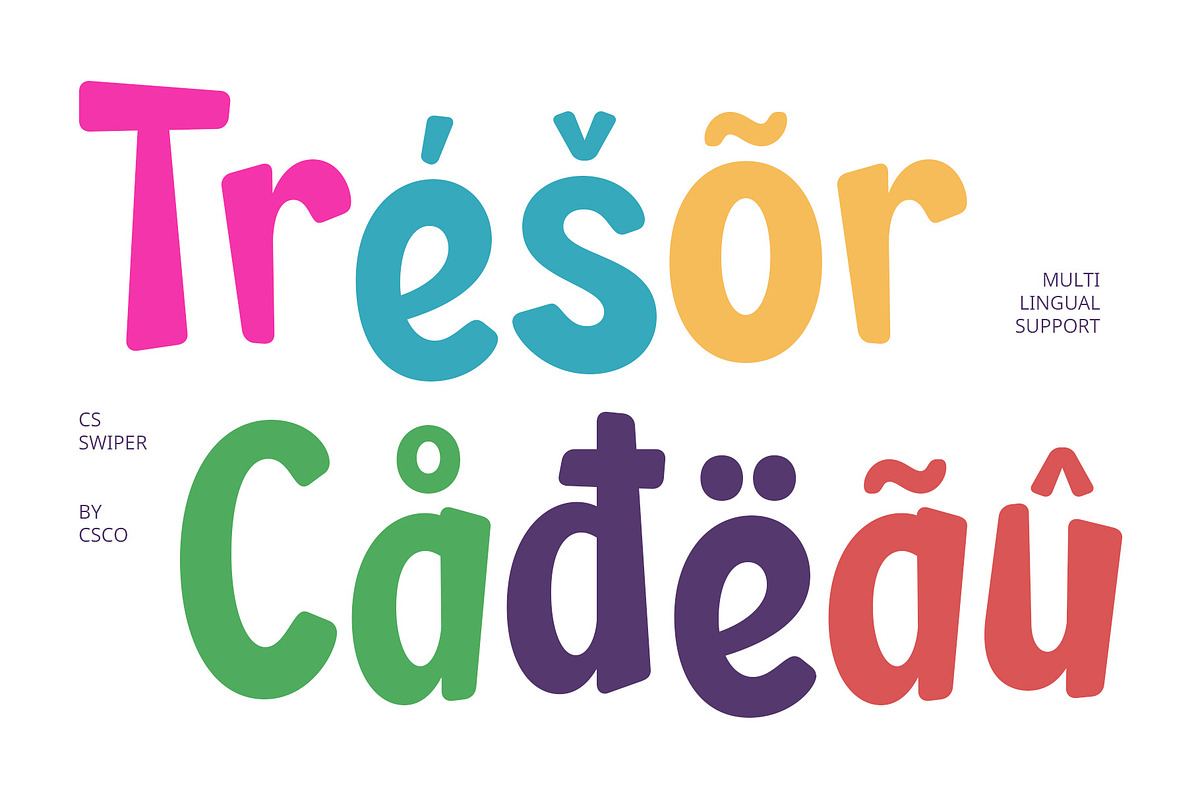 CS Swiper – Cute Font, a Sans Serif Font by Craft Supply Co. (Photo 3 of 8)