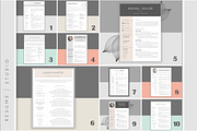 B U N D L E • 10 Resume Templates, a Resume Template by ResumeStudio (Thumbnail 2 of 12)