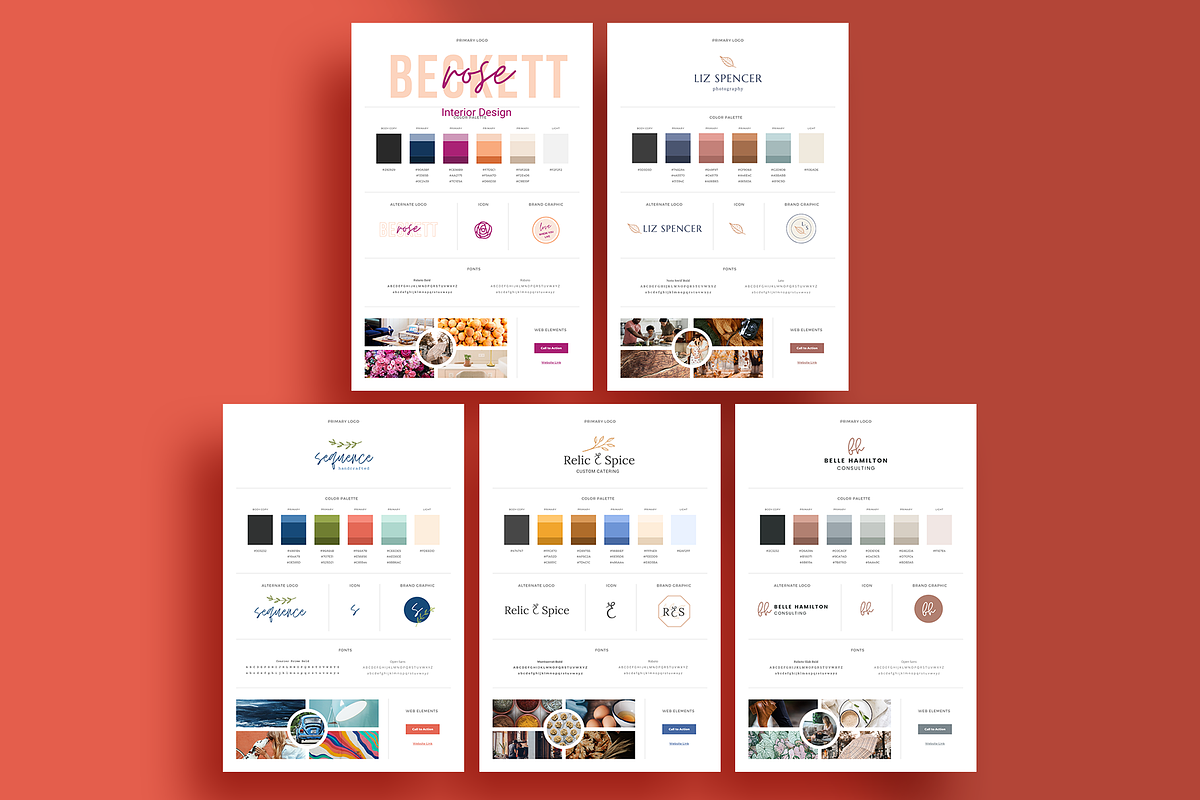 35 Beautiful Brand Kits | Canva, a Branding & Logo Template by Anchor ‹A› Digital Design (Photo 5 of 10)