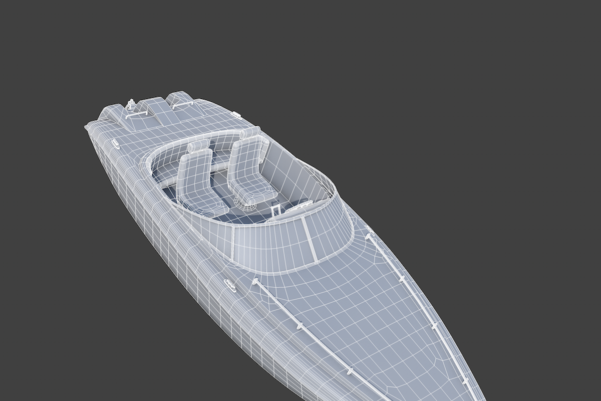 Speed Boat, a Cars & Vehicle 3D Model by MOTHERHUNTER 3D (Photo 10 of 10)