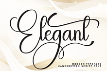 Elegant | Script Font