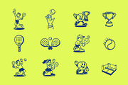 Padel Graphics, a Sport Illustration by Skilline Supply Co. (Thumbnail 3 of 10)