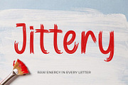 Jittery - Textured Grunge & Sketch, a Handwritten Font by OWPictures (Thumbnail 1 of 8)