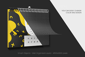 Wall Calendar Mockup Set