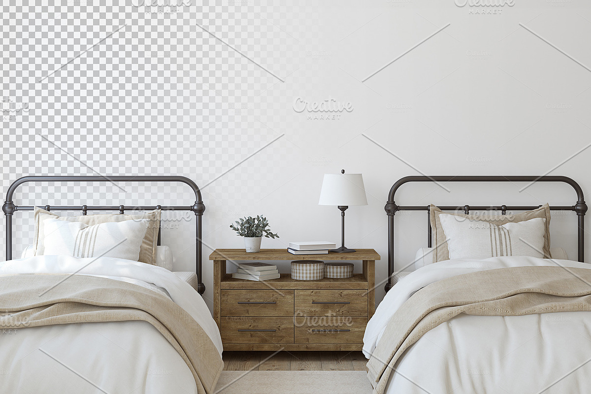 MODERN FARMHOUSE NURSERY mockups, a Poster Template by MyHomeMockups (Photo 7 of 12)
