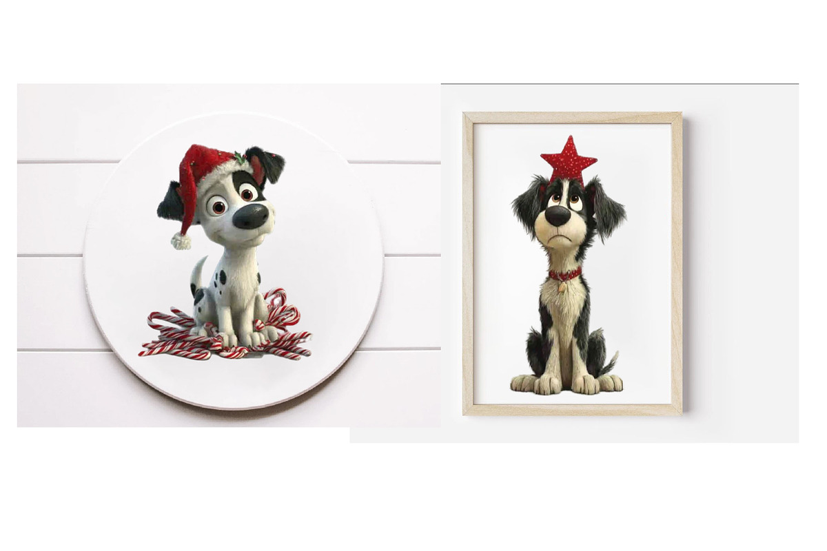 Quirky Christmas Dog Sublimation, an Illustration by Designworld (Photo 4 of 6)