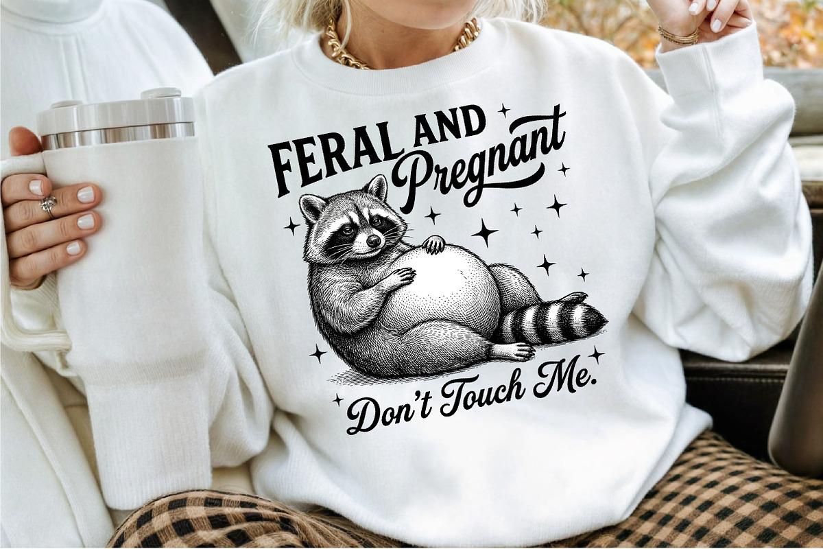 Feral and Pregnant Raccoon Maternity, a Work Illustration by Sublimation Artist (Photo 2 of 9)