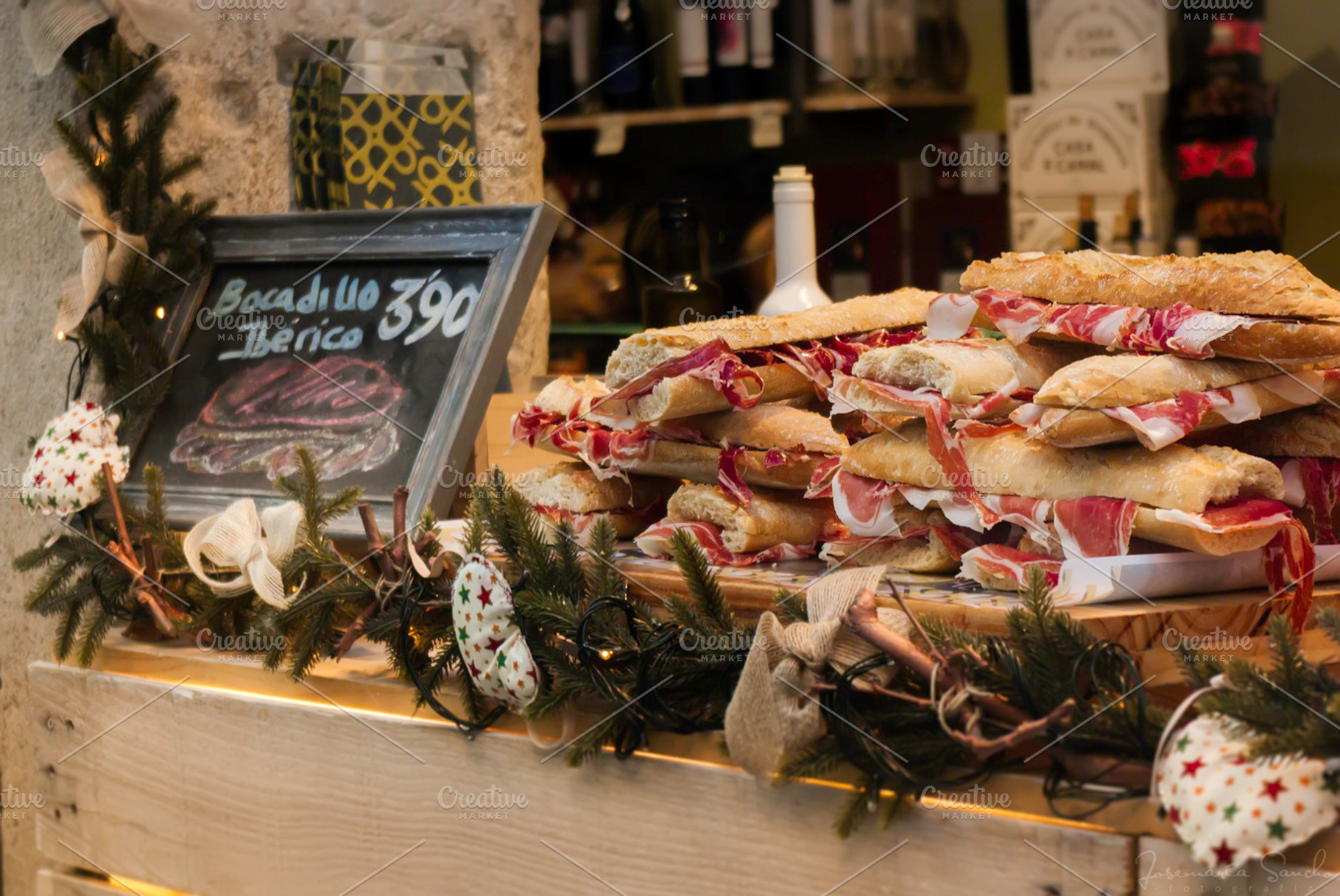 Serrano ham sandwiches featuring serrano ham, cured ham, and prosciutto, a Food & Drink Photo by Josemaría Sancho · Photo