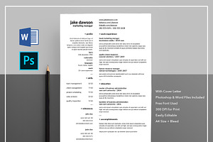 Resume/CV With Cover Letter