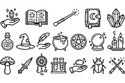 Mystical Witchcraft Icon Pack For Ma, an Illustration by designvectx (Thumbnail 2 of 3)