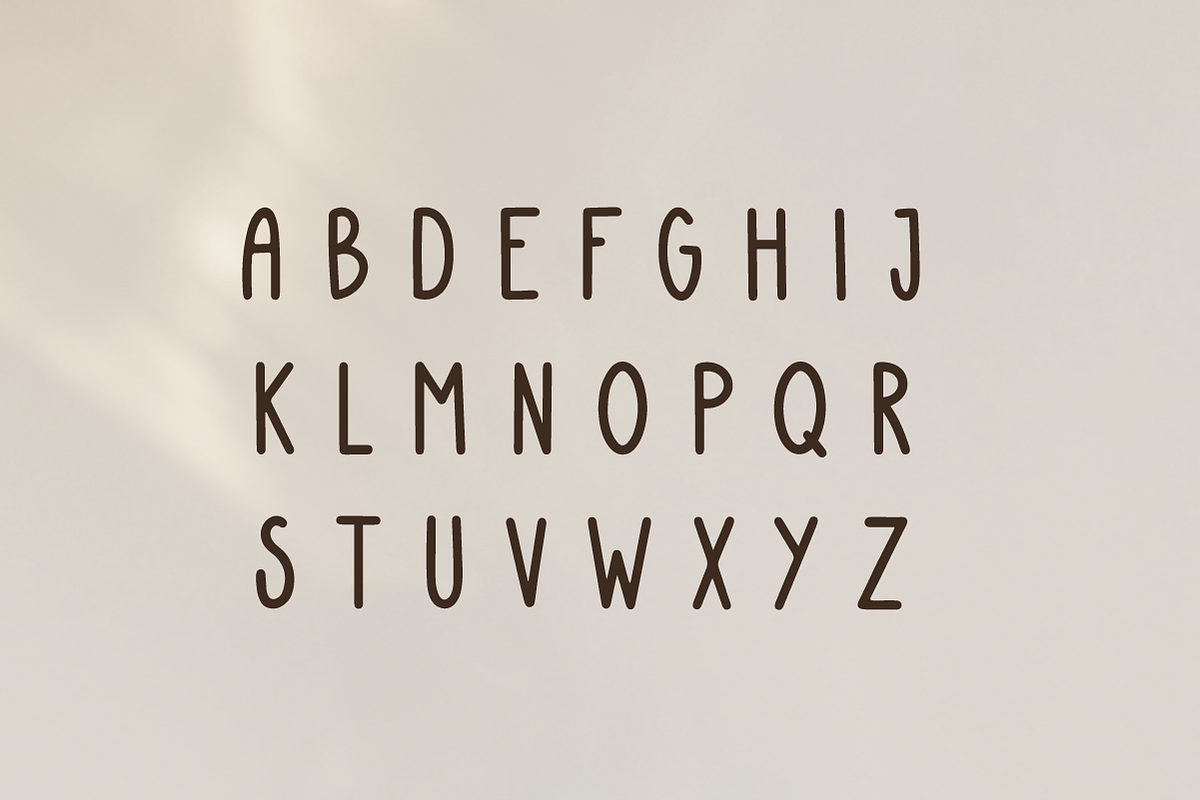 Friendly Lines - Quirky Font, a Sans Serif Font by Alice Engren (Photo 8 of 9)