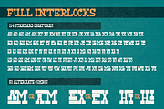 Funguy - Interlocked Slab Serif Font, a Slab Serif Font by The Pretty Letters (Thumbnail 3 of 11)
