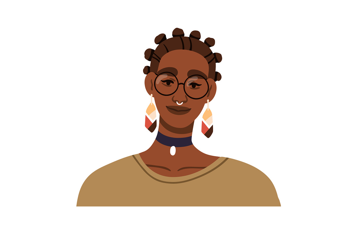 African-American women portraits set, a Person Illustration by Good Studio (Photo 12 of 16)