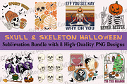 Skull & Skeleton Halloween Bundle, a Graphic by Pet Cave (Thumbnail 1 of 9)