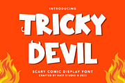 Tricky Devil, a Handwritten Font by HATFSTUDIO (Thumbnail 1 of 8)