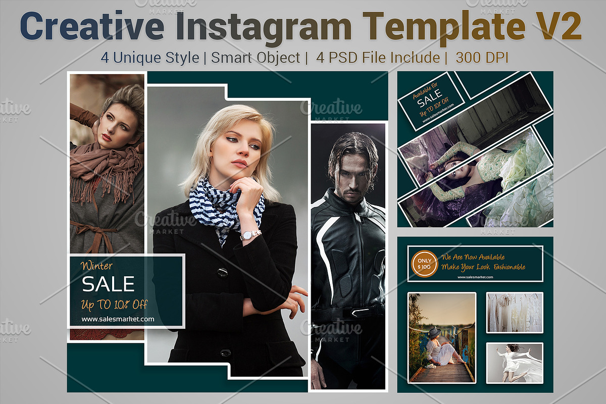 Instagram  Templates V2, a Social Media Template by MithunLekson (Photo 1 of 3)